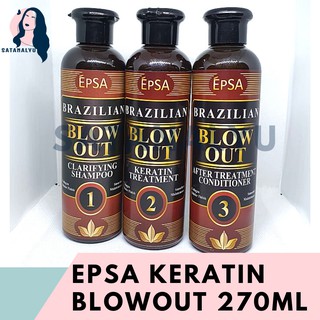 EpSA Brazilian Blow Out Keratin Treatment Set 1,2&3 270ml