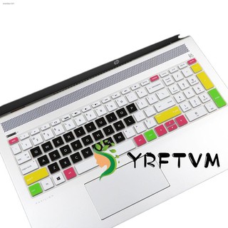 ﹉For 15.6 Inch HP Pavilion 15-cc707TX Colorful Silicone laptop Keyboard Protector Keyboard Cover Ski