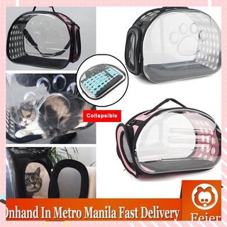 【Available】 【Ready Stock】Pet Bag Carrier Transparent Pet Backpack Outbound Carrier Bag Cats Breath