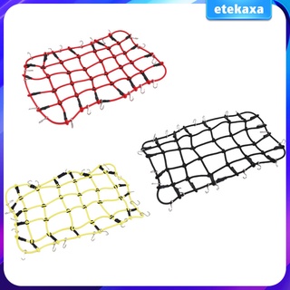 1/10 RC Elastic Luggage Net with Hooks for D90 SCX10 90046 KM2 1:10th RC Crawler Rock Climbing Truck Car Roof Rack