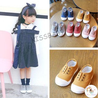 【Kiss】Korean Baby Canvas Sneakers Casual Prewalkers Shoes