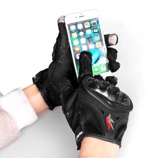 Motorcycle riding gloves touch screen anti-fall breathable non-slip gloves available in summer