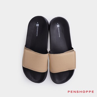 Penshoppe Men's Velcro Sliders (Beige)