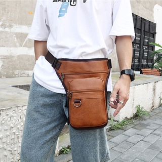 Men's PU trade leg bag outdoor men's multifunctional sports bag portable waist bag messenger bag tp081