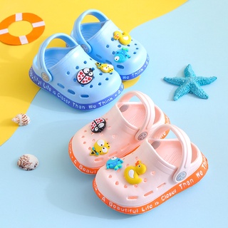 Slippers for Boy Girl Rainbow Shoes Toddler Kids Outdoor Baby Slippers PVC Cartoon Kids Slippers