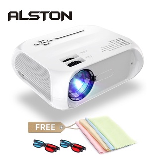 【Original Product】ALSTON S5 HD led projector 3800 Lumens Support 1080p HDMI-compatible USB portable