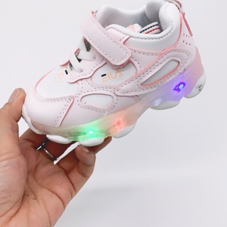 Fashion unisex kids sneakers led shoes (1)