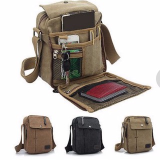 Canvas Casual Shoulder Bag for Military Hiking Activities