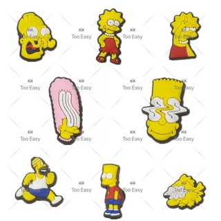 new productsↂSimpsons Jibbitz Crocs Pins for shoes bags High quality #cod