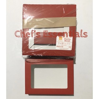 Pastry Red Box (5x6 3/4x 1 1/2) (1)