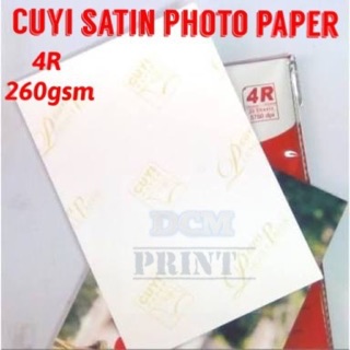 CUYI 4r Rough Satin Photo Paper, High Quality photo paper