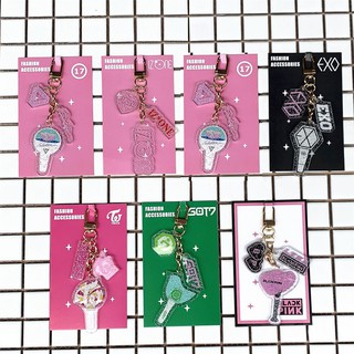 Kpop Seventeen IZONE Acrylic Keyring Key Holder EXO Twice Keychain Bag Pendant