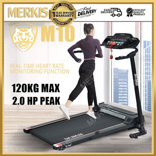 2HP Electric Treadmill Ultra Quiet Motorized LED Screen M10 Foldable Single-Function