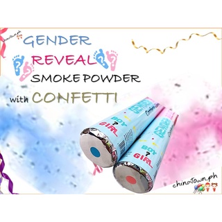 ❤️Gender Reveal Color Smoke Powder with Confetti High Quality Party Poppers ❤️ (4)