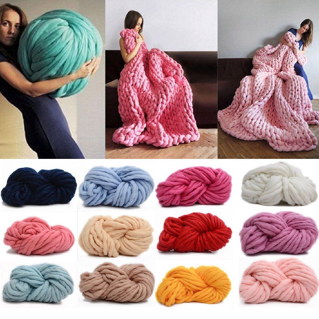 Chunky Wool Yarn Super Bulky Arm Knitting Iceland Wool Scarf