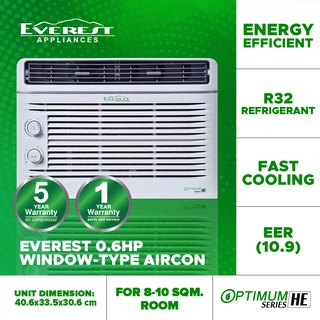 Everest 0.65 HP Window Type Manual Aircon - ETM06WDR3-HF