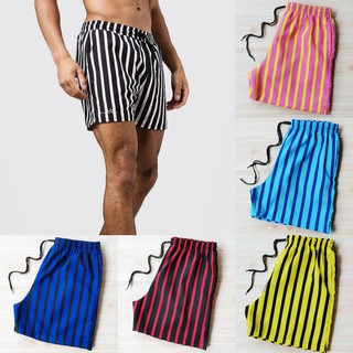 LOWEST PRICE STRIPES TASLAN SHORTS - Unisex - Good Quality - Beach Shorts - Quick Drying Shorts