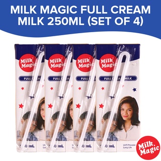 Milk Magic Full Cream Milk Drink 250ml (Set of 4) - Nutritious Drink Grocery Items