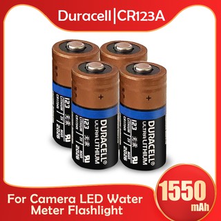 4PCS Original Duracell CR123 CR123A CR17345 16340 1550mah 3V Lithium battery For Camera Meter LED Fl