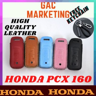 HONDA Pcx 160 Remote Key Leather Case Cover for Pcx 160 Remote Keyless Motorcycle Accessories