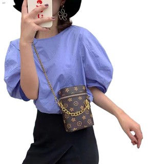 Preferred◆▣B032[COD] Bucket bag Korean women messenger bag all-match new chain bag shoulder bag