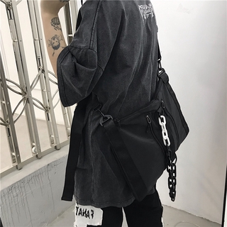 Korean Style Chain Plain Color Messenger Bag (8)