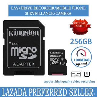 （Spot Goods3－5Days）Kingston Micro SD Card Memory Card Class10 carte sd memoria 256GB SD/TF Flash Car