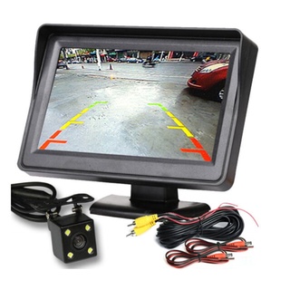 ♙﹍✘4.3 Inch TFT LCD Car Monitor Car Reverse Parking Monitor with HD IR Night Vision Reversing Camera