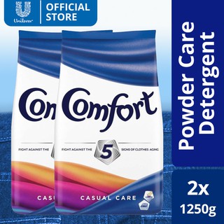 Comfort Powder Detergent Casual Care 1.25KG Pouch x2 (1)