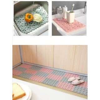 SHOPP INN 1Pc Candy Color Love Mat Free Stitching Shower Mat Anti-Slip Mat For Bathroom Shower (2)