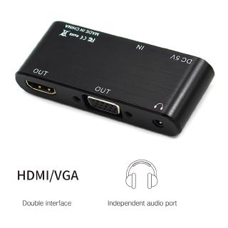 HDMI To HDMI VGA Converter Audio Female Display Port Cable Splitter Adapter For Computer Projector TV Monitor (5)