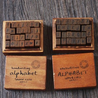 Alphabet Wooden Stamp Set (28pcs)