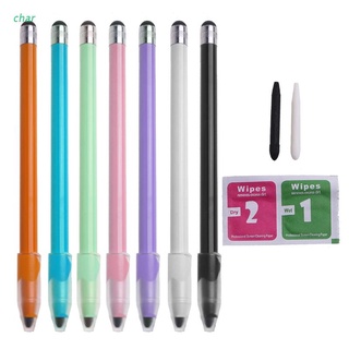 char 2 in 1 Capacitive Stylus Pen Fiber Tip & Silicone Tip High-Sensitivity and Precision Universal Touch Screens Drawing Pen