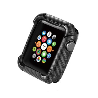 Apple Watch Series 4/3/2/1 Carbon Fiber Case TPU Soft Full Body Protective Cover
