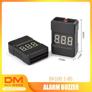 DIYMORE | BX100 Check 0.01V Tester Low Voltage Buzzer Alarm for 1-8S LiPo Battery RC374