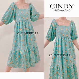 Cindy Puff Sleeve Maxi Dress (by: AC.CLOTHING.PH)