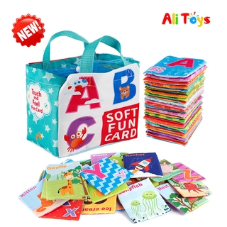 Fastshipment alphabet flash cards Educational Toys Set 0-12 Months Baby Learning Language Quiet Clot