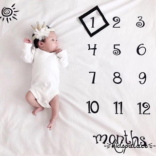 BbQ-Baby Milestone Blanket Photography Background Prop Cloth Monthly Growth Photo Accessories