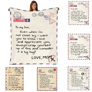 Letter blanket for your daughter/wife/son/girlfriend The warmest throw blanket in Winter bedroom living room (2)
