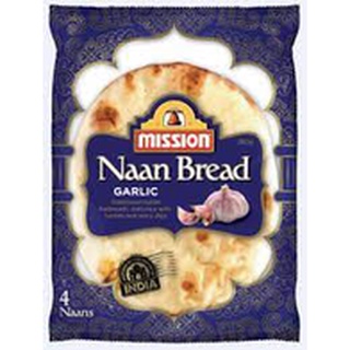 Mission Naan Bread Plain and Garlic&Herb 4pcs