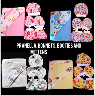 4in1 Pranella,Mittens,booties and bonnet