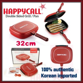 Happycall DOUBLE SIDED fry pan GRILL FRYING PAN Korean imported NONSTICK pressure pan Multi-Purpose