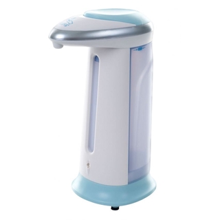 GP Soap Magic Hands Free Soap Dispenser 400ml (White/Light Blue) Battery Operated Soap Dispenser (2)