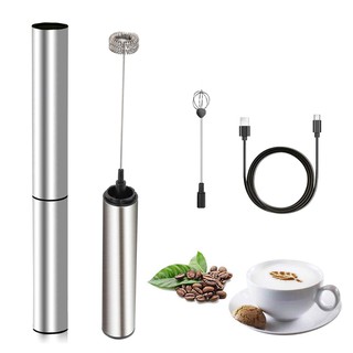 USB Rechargeable Milk Frother Hand-held Foaming Machine Ideal Outdoor Travel Coffee Lovers qweasdzxc