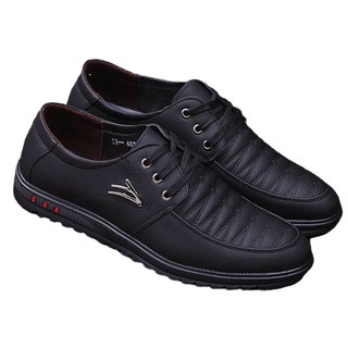 2021 spring and summer new men s shoes leisure business shoes comfortable flat bottomed round head soft bottomed Korean men s shoes (5)