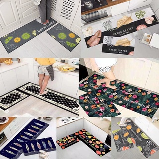 Home Living Decoration◎◊▦2 In 1 120*40 Cm and 60*40 Cm Non -Slip Water Oil Absorption Kitchen Mats D
