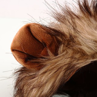 capblack hatplain cap◆✳Furry Pet Hat Costume Lion Mane Wig Cat Halloween Dress Up (4)