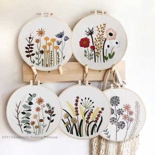DIY Handcraft Flowers Cross Stitch Materials Suitable for beginners Home Decorations Hand Embroidery Sets Kits HHStore