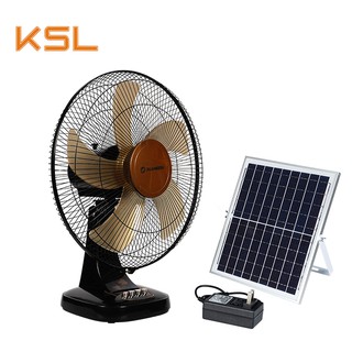 Home 16inch Solar Electric Fan Solar Fan Rechargeable Solar table fan with panel Outdoor Desk fans (2)