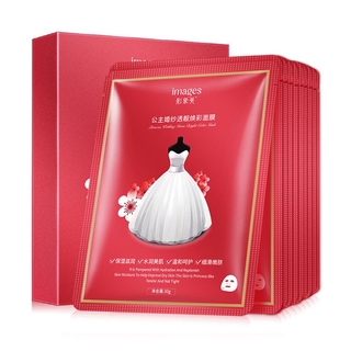 3 Pieces Princess Wedding Dress Brightening Facial Mask Shrink Pores Hydrating and Moisturizing (1)